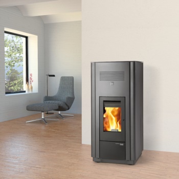 HAAS+SOHN peletová kamna HSP 6 s výměníkem vč. WLAN, antracit/černá