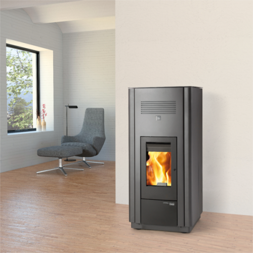 HAAS+SOHN peletová kamna HSP 6 s výměníkem vč. WLAN, antracit/černá