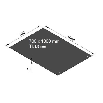 Plech pod kamna typ F4, 700 x 1000 mm