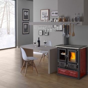 LA NORDICA sporák na dřevo Rosetta SX.16 Ceramica s troubou