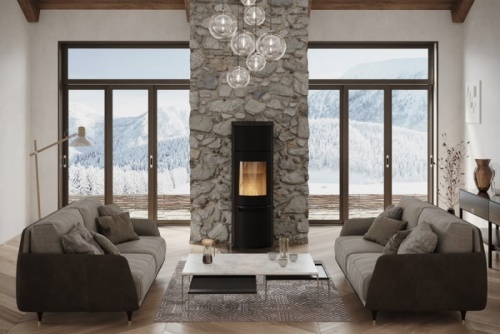 HETA krbová kamna Scan-Line 900S - obklad mastek / pískovec / vápenec