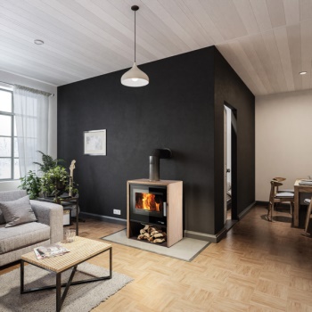 HAAS+SOHN krbová kamna Jonsbo, černá/Woodstone Prestige