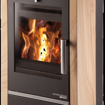 HAAS+SOHN krbová kamna Avesta II s výměníkem, černá/Woodstone Prestige