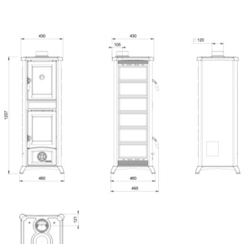 LA NORDICA krbová kamna Gemma Forno.165 Petra