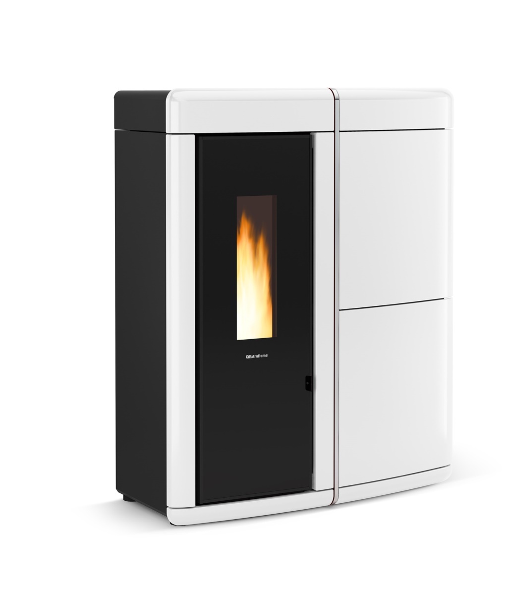 EXTRAFLAME peletová kamna Evelyne Idro Evo
