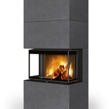 ROMOTOP designový akumulační krb s výsuvnými dvířky CARA C thermaline - Thermaline