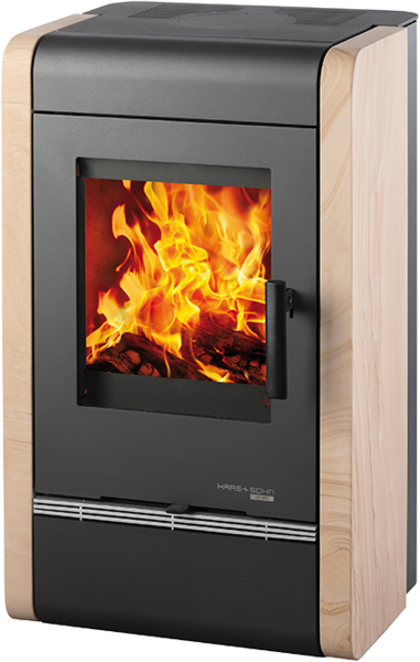 HAAS+SOHN krbová kamna AVESTA II, černá/Woodstone Prestige