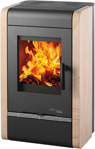 HAAS+SOHN krbová kamna AVESTA II, černá/Woodstone Prestige