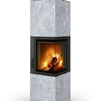 ROMOTOP designový rohový akumulační krb HARMONY R/L HA kámen