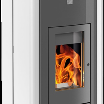 HAAS+SOHN peletová kamna HSP 6 s výměníkem vč. WLAN, antracit/bílá