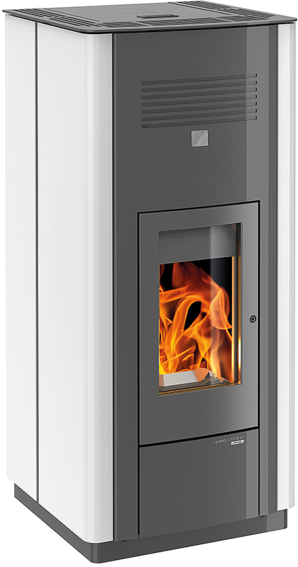 HAAS+SOHN peletová kamna HSP 6 s výměníkem vč. WLAN, antracit/bílá