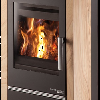 HAAS+SOHN krbová kamna Avesta, černá/woodstone Prestige