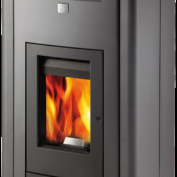 HAAS+SOHN peletová kamna HSP 6 s výměníkem vč. WLAN, antracit/černá