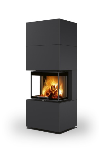 ROMOTOP designový akumulační krb s výsuvnými dvířky CARA CS plech