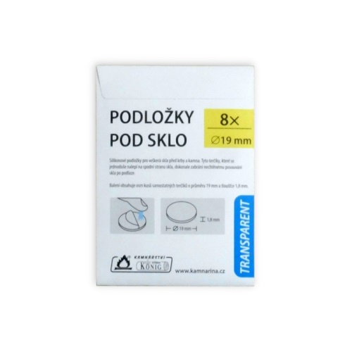Silikonové podložky pod sklo  8 ks