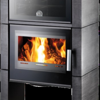 HAAS+SOHN krbová kamna Dale s troubou, antracit/metallic