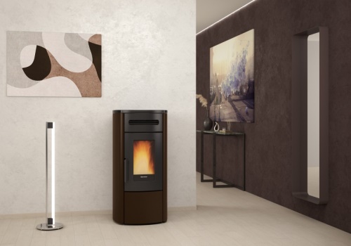 EXTRAFLAME peletová kamna Guenda Idro 5.0 s teplovodním výměníkem