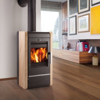 HAAS+SOHN krbová kamna Avesta II s výměníkem, černá/Woodstone Prestige