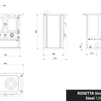 LA NORDICA krbová kamna Rosetta SX.16 Steel