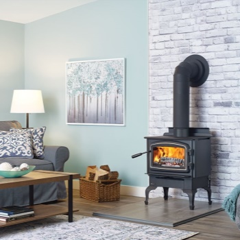 REGENCY kanadská krbová kamna Classic F1150 SMALL - černé litinové nožičky