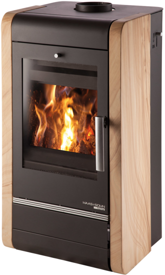 HAAS+SOHN krbová kamna Avesta II s výměníkem, černá/Woodstone Prestige