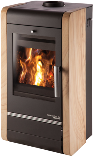 HAAS+SOHN krbová kamna Avesta II s výměníkem, černá/Woodstone Prestige