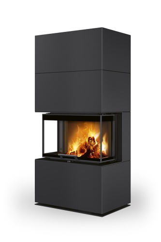 ROMOTOP designový akumulační krb s výsuvnými dvířky CARA C plech