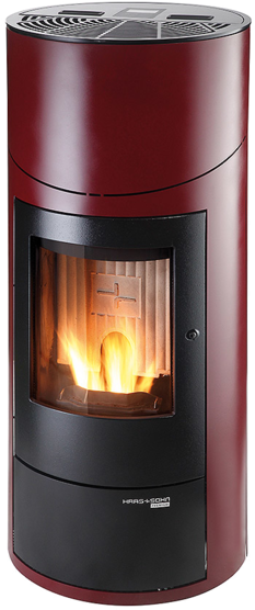 HAAS+SOHN peletová kamna HSP 7 II Grande RLU De Luxe vč. WLAN, červená