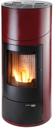 HAAS+SOHN peletová kamna HSP 7 II Grande RLU De Luxe vč. WLAN, červená