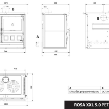 LA NORDICA krbová kamna Rosa XXL.16 Petra