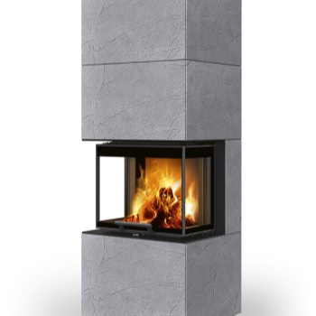 ROMOTOP designový akumulační krb s výsuvnými dvířky CARA CS thermaline - Thermaline