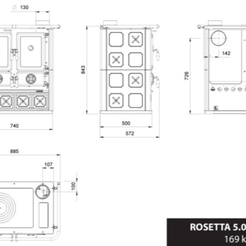 LA NORDICA krbová kamna Rosetta.16 Maiolica