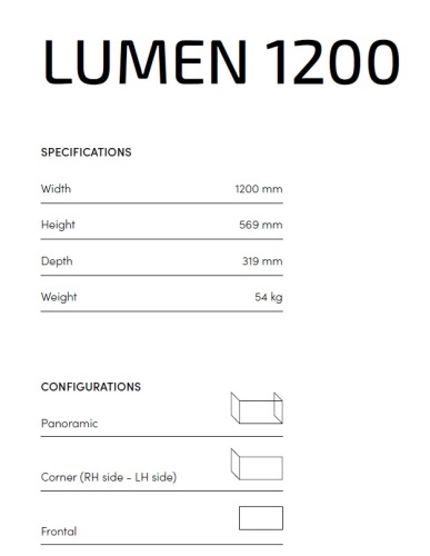 LA NORDICA krbová kamna Lumen 1200 - elektrický krb