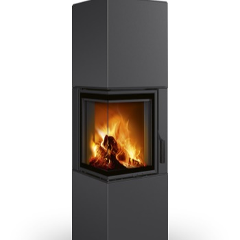 ROMOTOP designový rohový akumulační krb HARMONY R/L HA plech