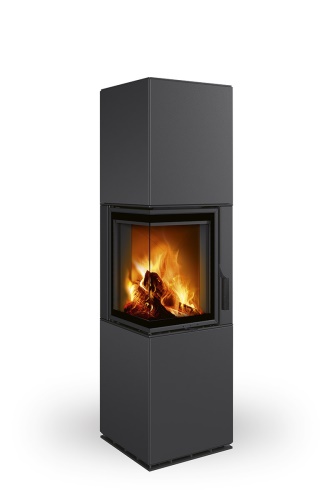 ROMOTOP designový rohový akumulační krb HARMONY R/L HA plech
