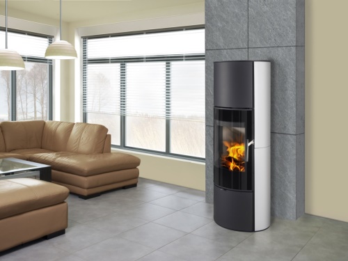 ROMOTOP akumulační krbová kamna Laredo 01 AKUM - smetanová