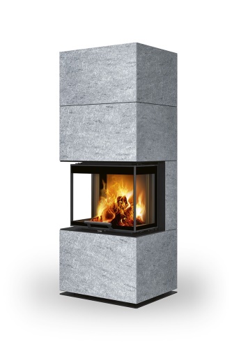 ROMOTOP designový akumulační krb s výsuvnými dvířky CARA CS kámen