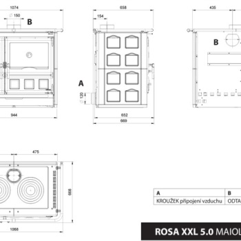 LA NORDICA krbová kamna Rosa XXL.16 Maiolica
