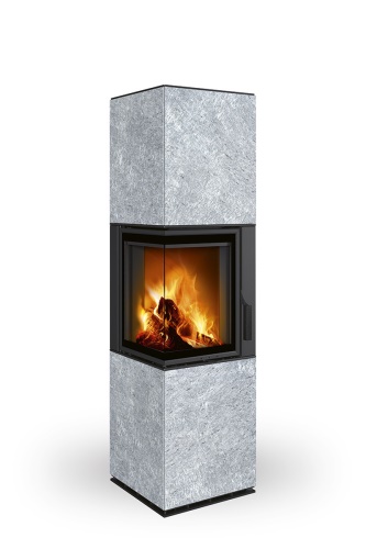 ROMOTOP designový rohový akumulační krb HARMONY R/L HA kámen