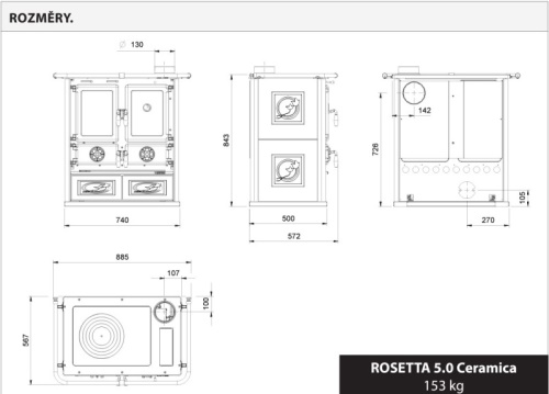 LA NORDICA krbová kamna Rosetta SX.16 Ceramica