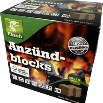 Podpalovací kostky FLASH Wood & Wax XXL 50 ks