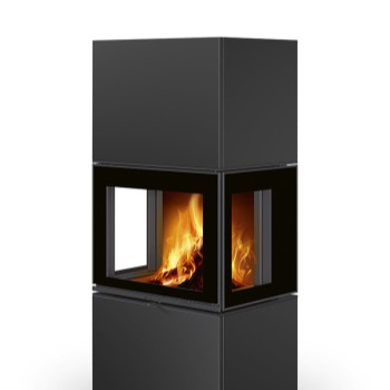 ROMOTOP designový krb LERA C G keramika - Černá matná